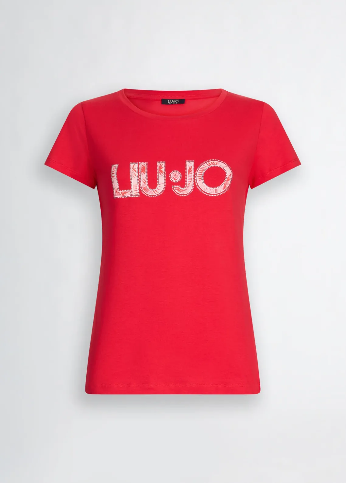 Liu Jo Camiseta con logotipo y strass-Mujer Moda Baño|Camisetas Y Tops
