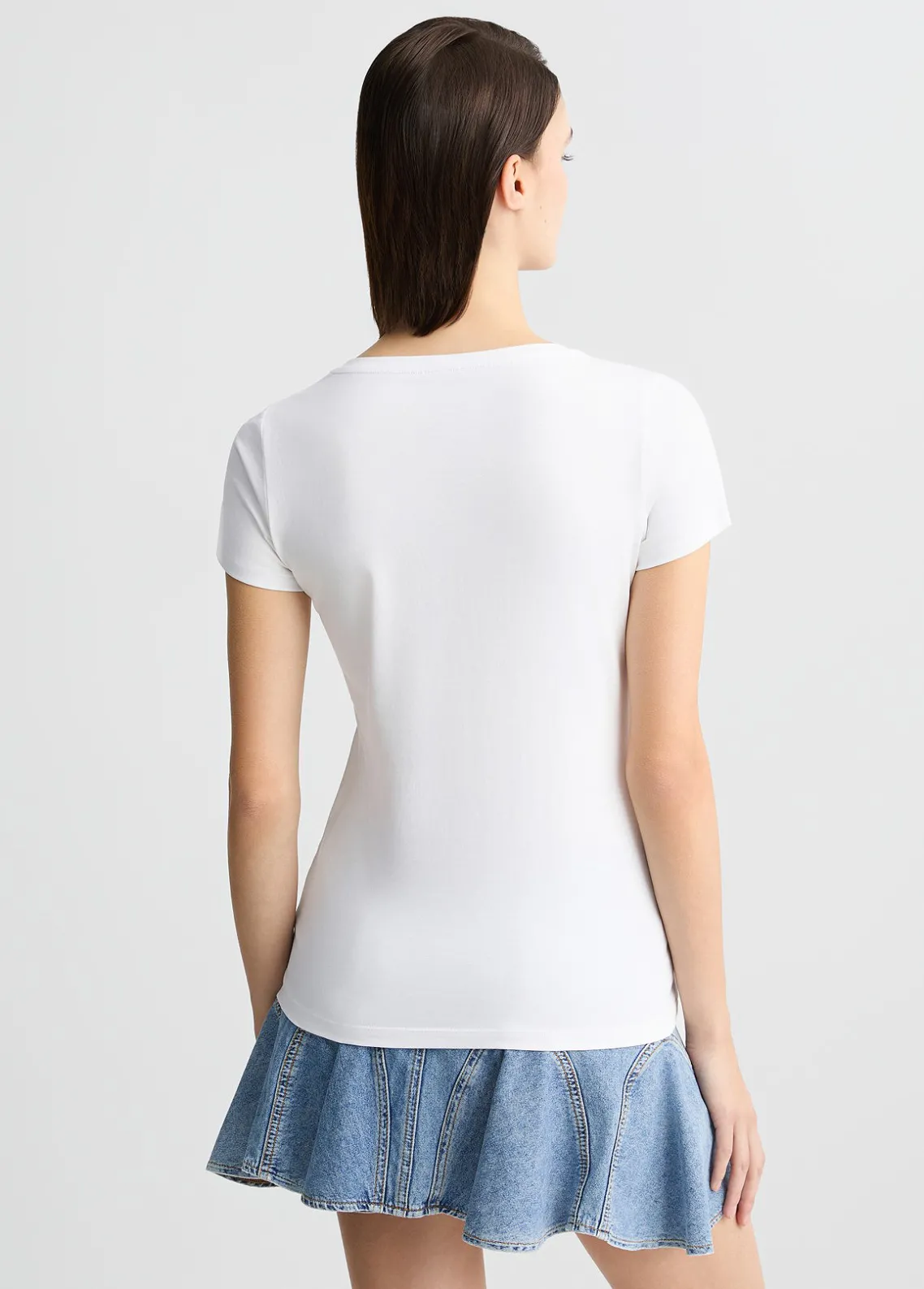 Liu Jo Camiseta con logotipo y strass-Mujer Moda Baño|Camisetas Y Tops