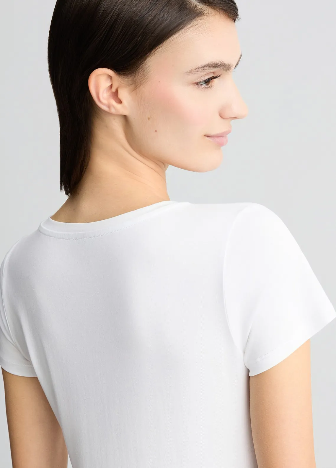Liu Jo Camiseta con logotipo y strass-Mujer Moda Baño|Camisetas Y Tops