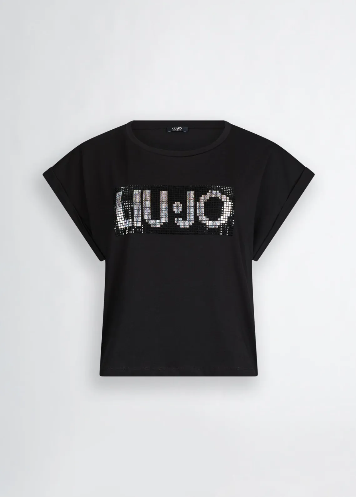Liu Jo Camiseta con logotipo y strass-Mujer Moda Baño|Camisetas Y Tops