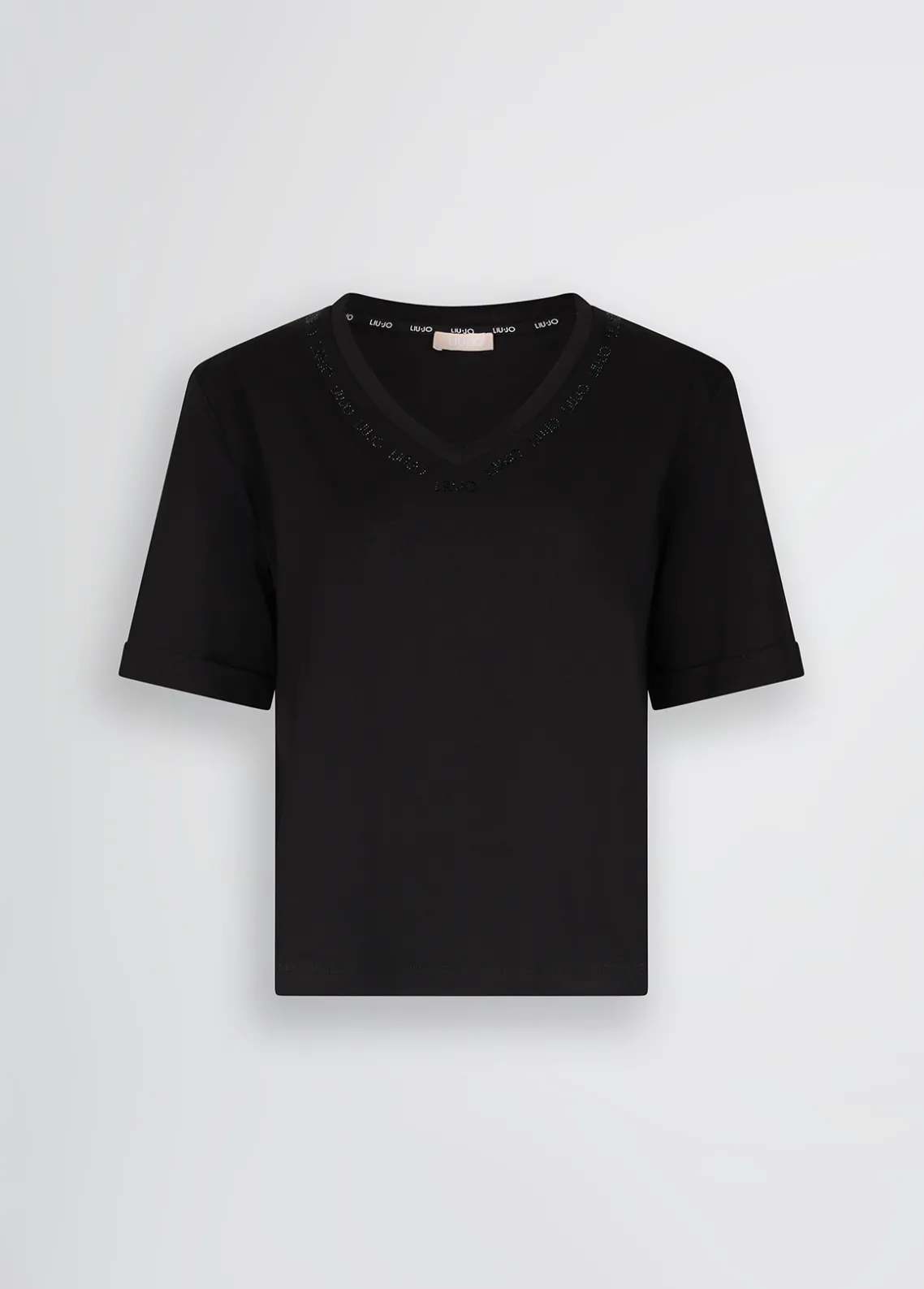 Liu Jo Camiseta con logotipo y strass-Mujer Ropa Deportiva|Camisetas Y Tops