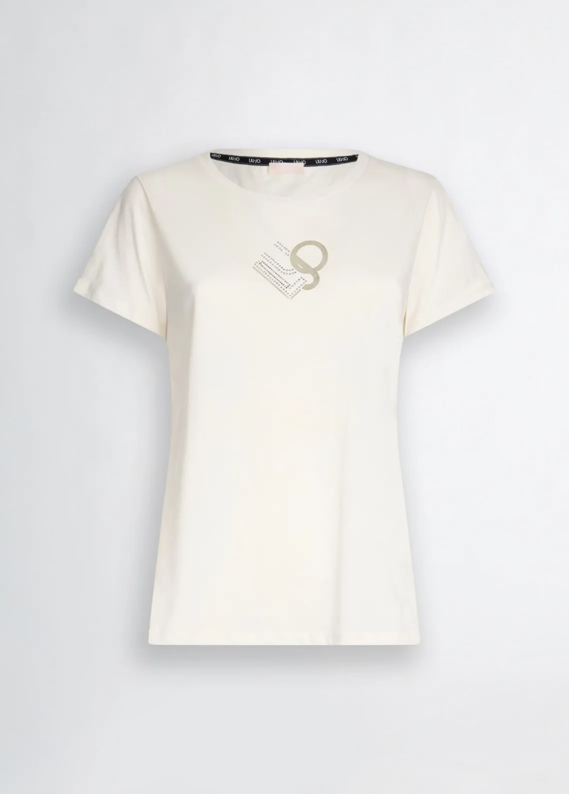 Liu Jo Camiseta con logotipo y strass-Mujer Ropa Deportiva|Camisetas Y Tops