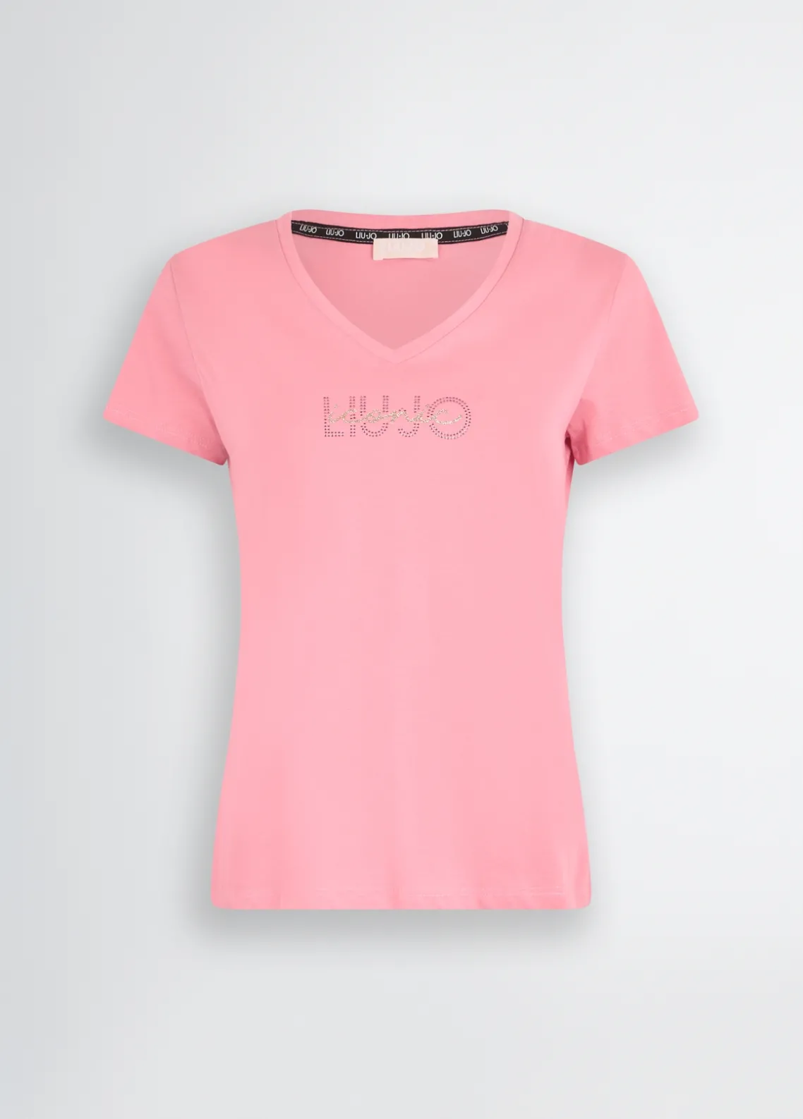 Liu Jo Camiseta con logotipo y strass-Mujer Ropa Deportiva|Camisetas Y Tops
