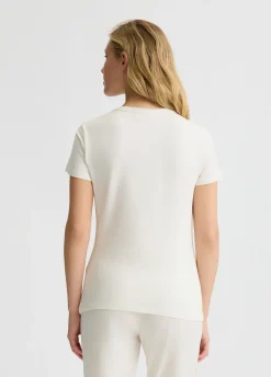 Liu Jo Camiseta con logotipo y strass-Mujer Ropa Deportiva|Camisetas Y Tops