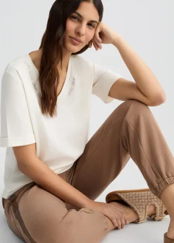 Liu Jo Camiseta con logotipo y strass-Mujer Ropa Deportiva|Camisetas Y Tops