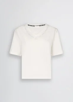 Liu Jo Camiseta con logotipo y strass-Mujer Ropa Deportiva|Camisetas Y Tops