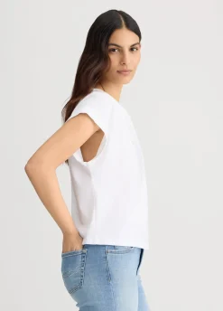 Liu Jo Camiseta con logotipo y strass-Mujer Moda Baño|Camisetas Y Tops