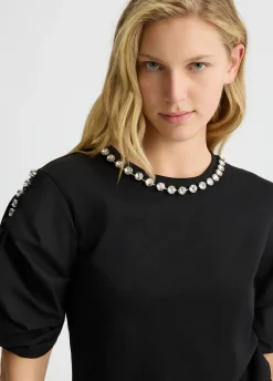 Liu Jo Camiseta con pedrería-Mujer Camisetas Y Tops