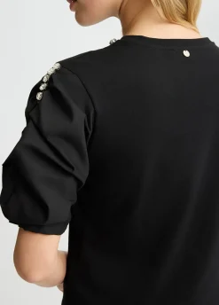 Liu Jo Camiseta con pedrería-Mujer Camisetas Y Tops
