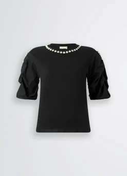 Liu Jo Camiseta con pedrería-Mujer Camisetas Y Tops