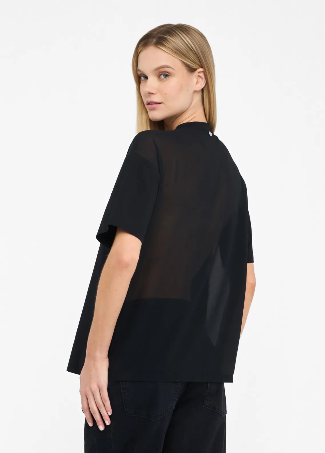 Liu Jo Camiseta con perlas y strass-Mujer Camisetas Y Tops