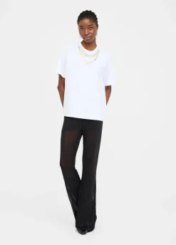 Liu Jo Camiseta con perlas y strass-Mujer Camisetas Y Tops