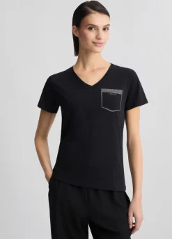 Liu Jo Camiseta con strass-Mujer Ropa Deportiva|Camisetas Y Tops