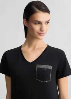 Liu Jo Camiseta con strass-Mujer Ropa Deportiva|Camisetas Y Tops