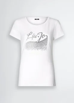 Liu Jo Camiseta con strass-Mujer Moda Baño|Camisetas Y Tops