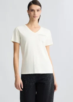 Liu Jo Camiseta con strass-Mujer Ropa Deportiva|Camisetas Y Tops