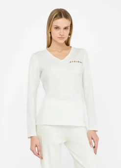 Liu Jo Camiseta con strass-Mujer Camisetas Y Tops