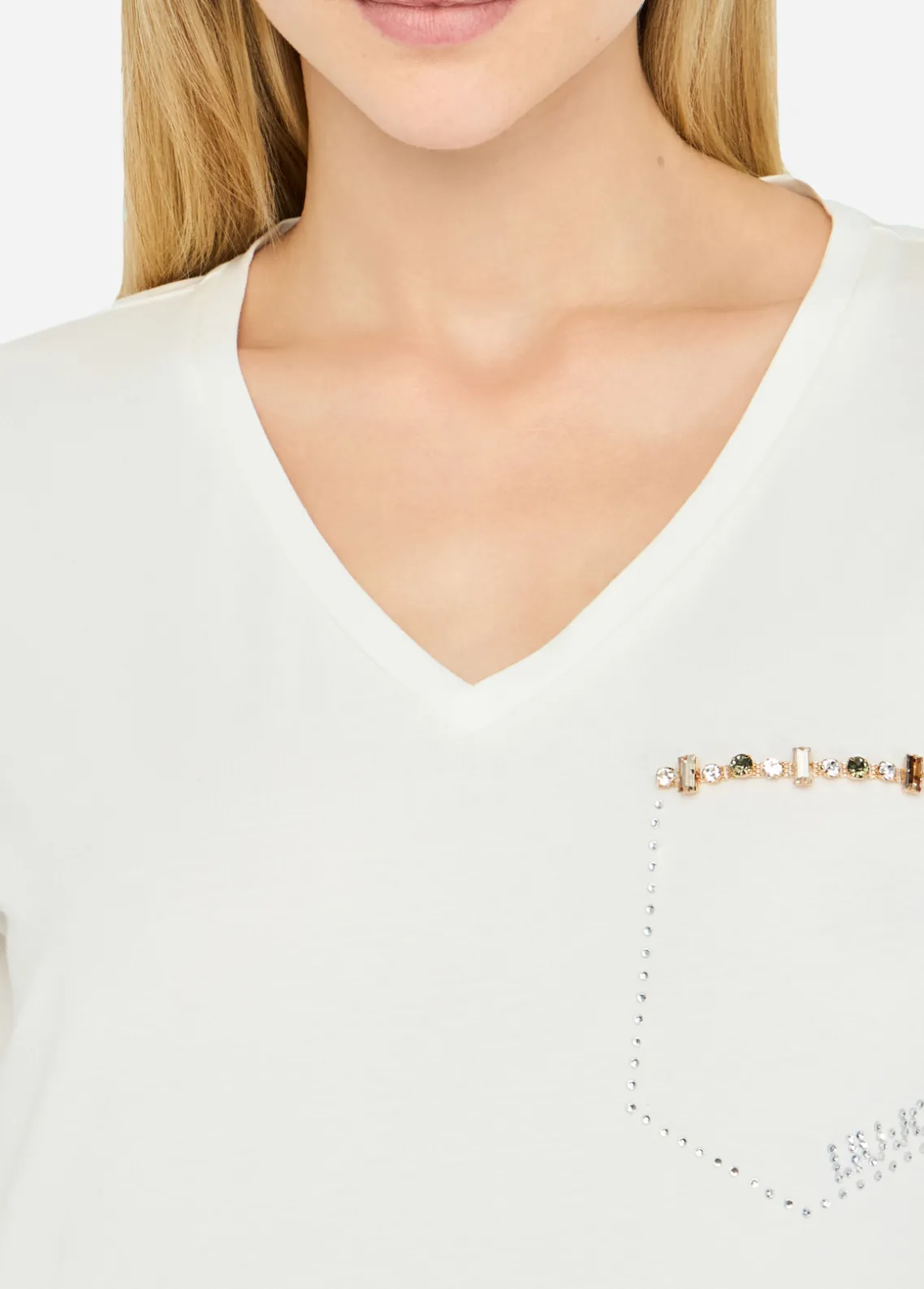 Liu Jo Camiseta con strass-Mujer Camisetas Y Tops