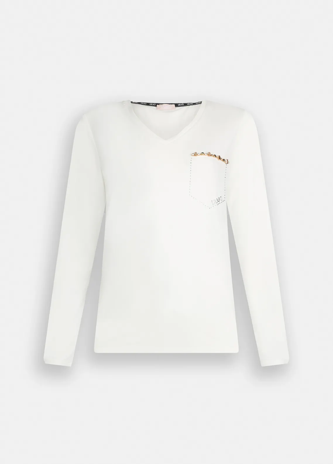 Liu Jo Camiseta con strass-Mujer Camisetas Y Tops