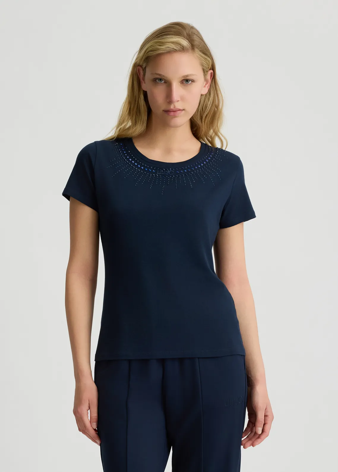 Liu Jo Camiseta con strass-Mujer Ropa Deportiva|Camisetas Y Tops