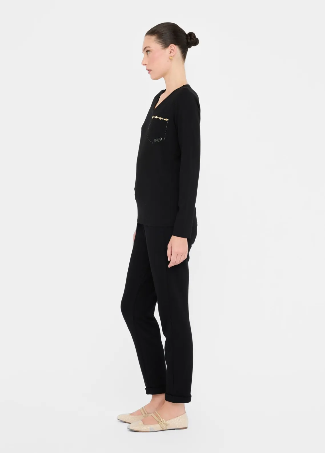 Liu Jo Camiseta con strass-Mujer Camisetas Y Tops