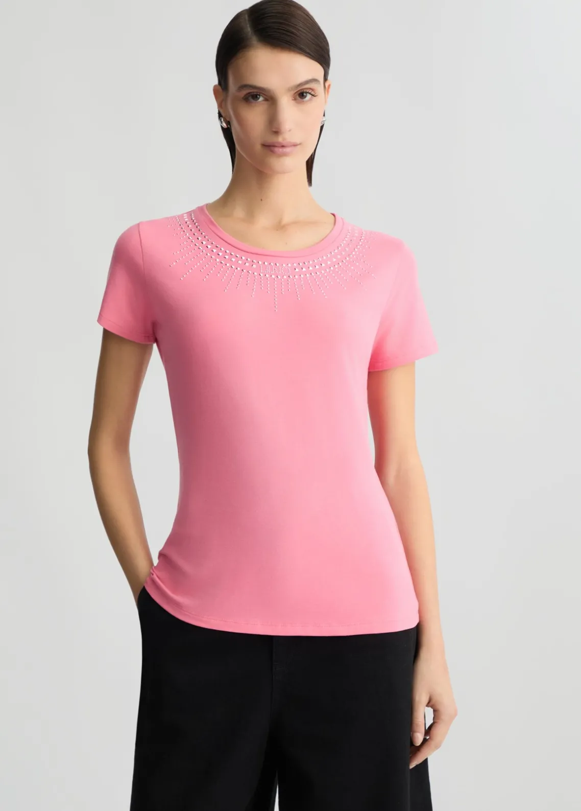 Liu Jo Camiseta con strass-Mujer Ropa Deportiva|Camisetas Y Tops