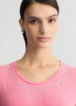 Liu Jo Camiseta con strass-Mujer Ropa Deportiva|Camisetas Y Tops