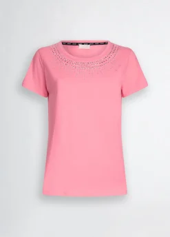 Liu Jo Camiseta con strass-Mujer Ropa Deportiva|Camisetas Y Tops