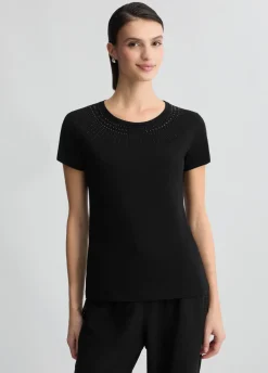 Liu Jo Camiseta con strass-Mujer Camisetas Y Tops