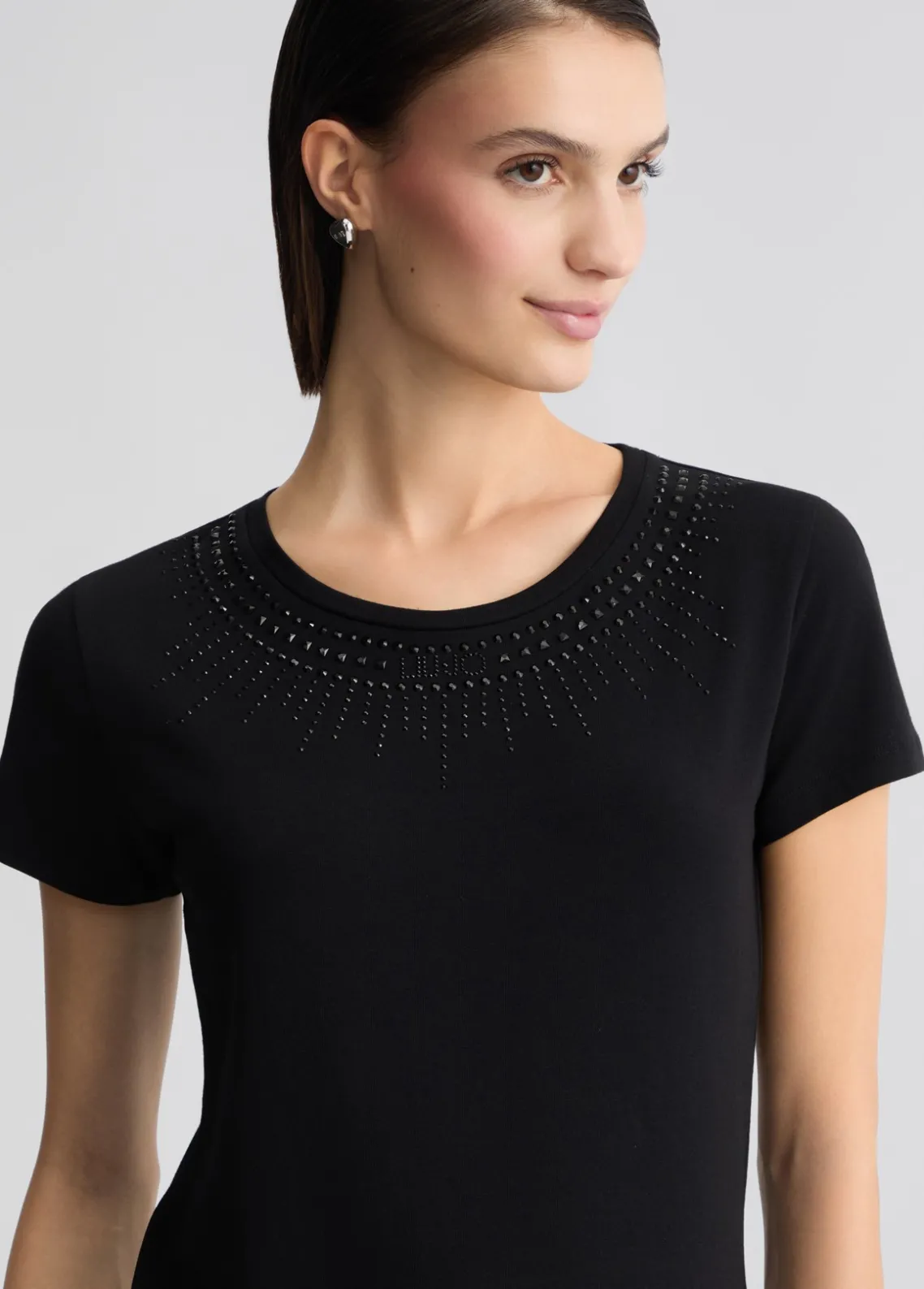 Liu Jo Camiseta con strass-Mujer Camisetas Y Tops