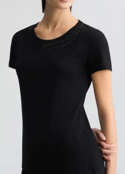 Liu Jo Camiseta con strass-Mujer Camisetas Y Tops