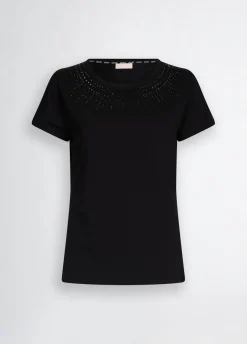 Liu Jo Camiseta con strass-Mujer Camisetas Y Tops