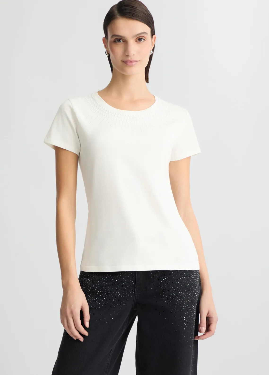 Liu Jo Camiseta con strass-Mujer Ropa Deportiva|Camisetas Y Tops