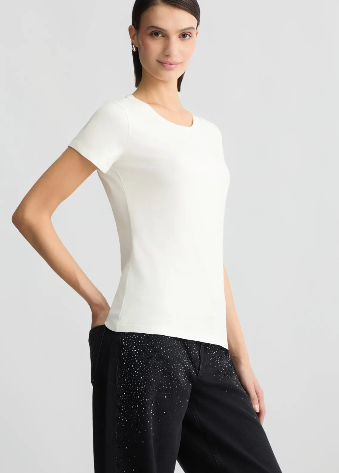 Liu Jo Camiseta con strass-Mujer Ropa Deportiva|Camisetas Y Tops
