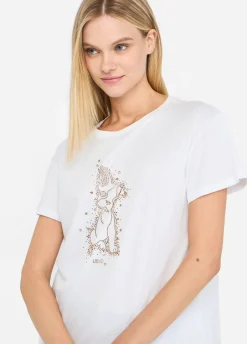 Liu Jo Camiseta con strass-Mujer Camisetas Y Tops