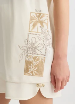 Liu Jo Camiseta con strass-Mujer Ropa Deportiva|Camisetas Y Tops
