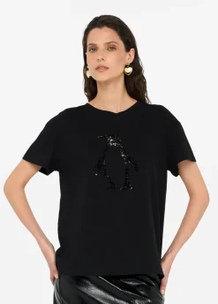 Liu Jo Camiseta con strass-Mujer Camisetas Y Tops