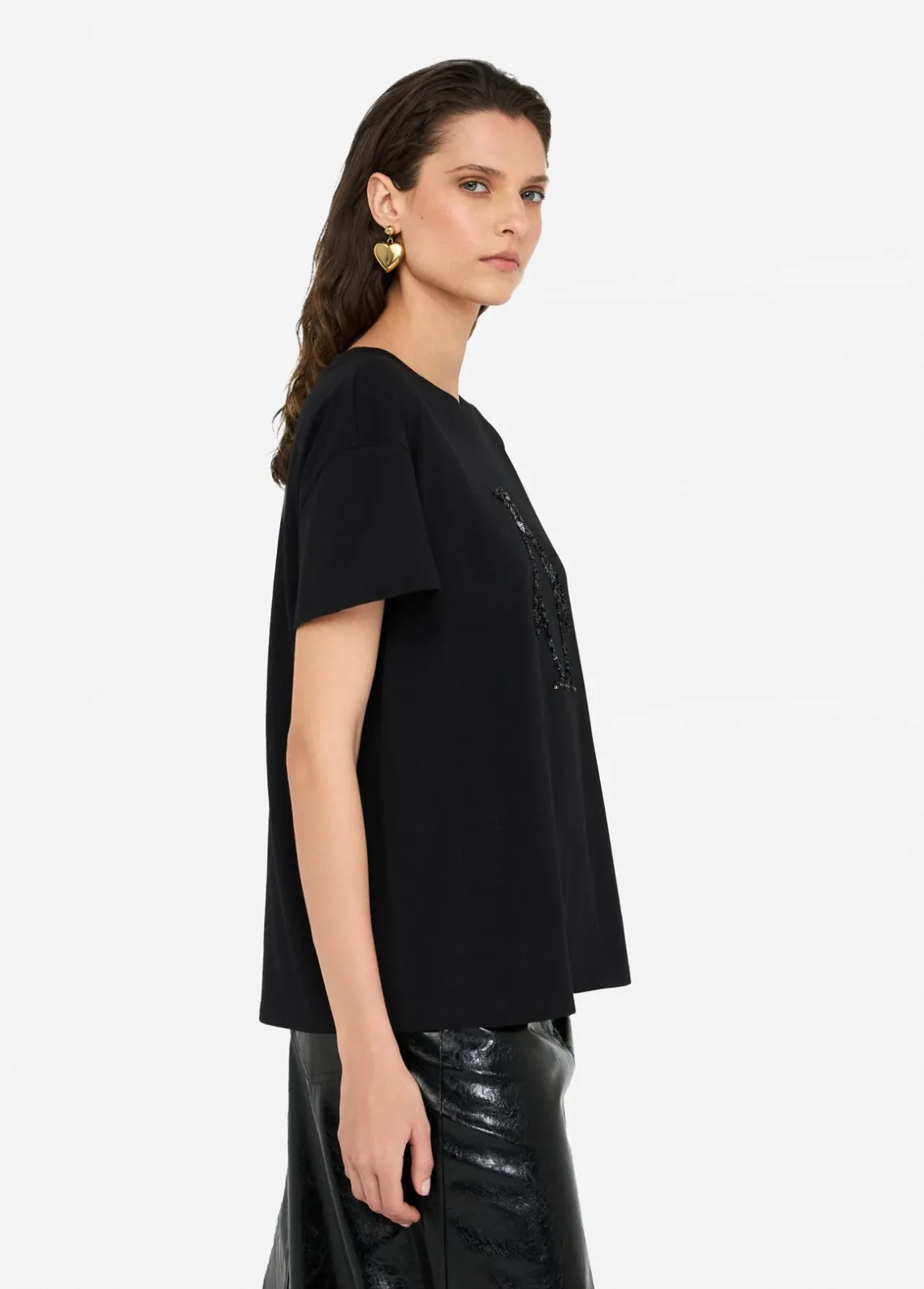 Liu Jo Camiseta con strass-Mujer Camisetas Y Tops