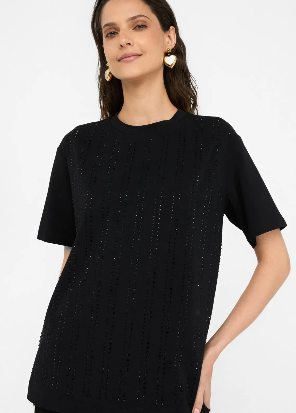 Liu Jo Camiseta con strass-Mujer Camisetas Y Tops