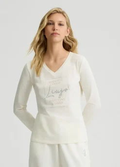 Liu Jo Camiseta con strass Better-Mujer Ropa Deportiva|Camisetas Y Tops