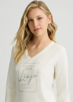 Liu Jo Camiseta con strass Better-Mujer Ropa Deportiva|Camisetas Y Tops