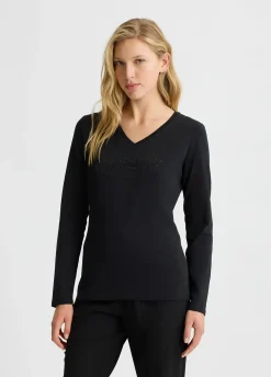 Liu Jo Camiseta con strass Better-Mujer Ropa Deportiva|Camisetas Y Tops