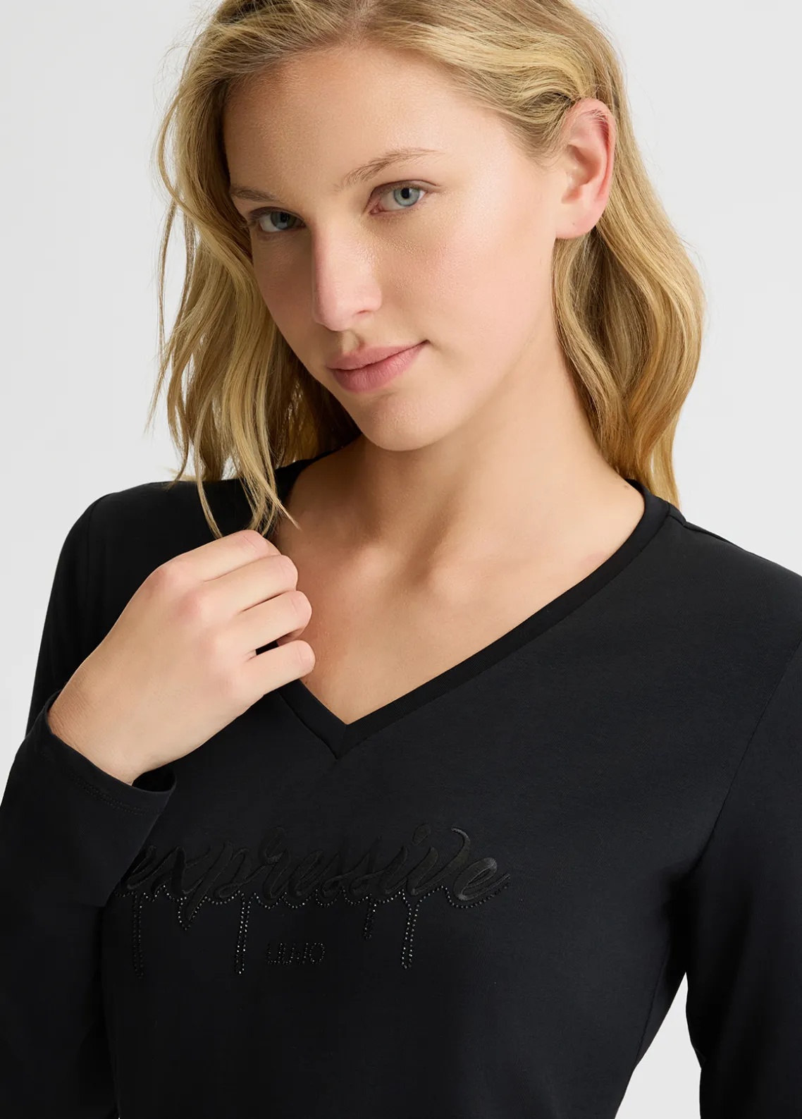 Liu Jo Camiseta con strass Better-Mujer Ropa Deportiva|Camisetas Y Tops