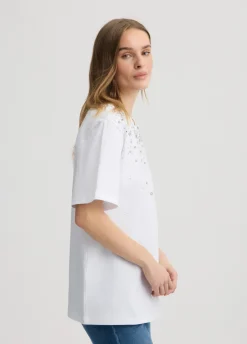 Liu Jo Camiseta con strass y pedrería-Mujer Camisetas Y Tops