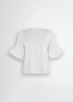 Liu Jo Camiseta con volante-Mujer Camisetas Y Tops