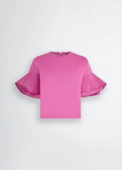 Liu Jo Camiseta con volantes-Mujer Camisetas Y Tops