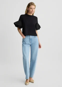 Liu Jo Camiseta con volantes-Mujer Camisetas Y Tops