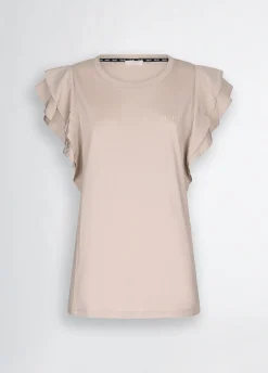 Liu Jo Camiseta con volantes-Mujer Ropa Deportiva|Camisetas Y Tops