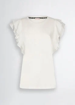 Liu Jo Camiseta con volantes-Mujer Camisetas Y Tops