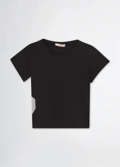 Liu Jo Camiseta de algodón con corazón- Camisetas